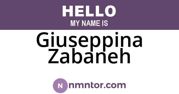 Giuseppina Zabaneh