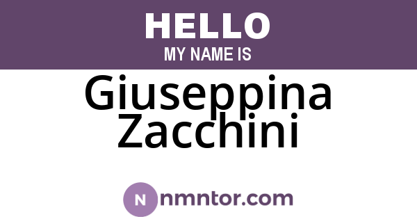 Giuseppina Zacchini