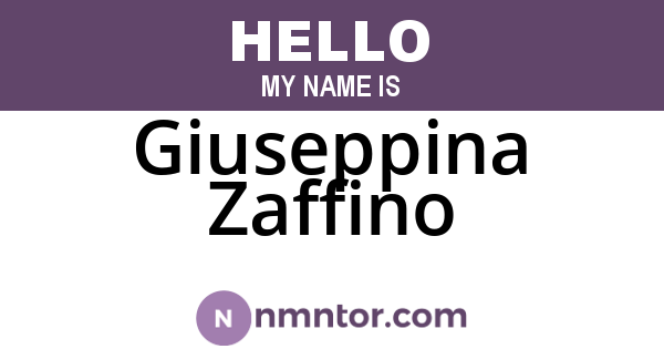 Giuseppina Zaffino