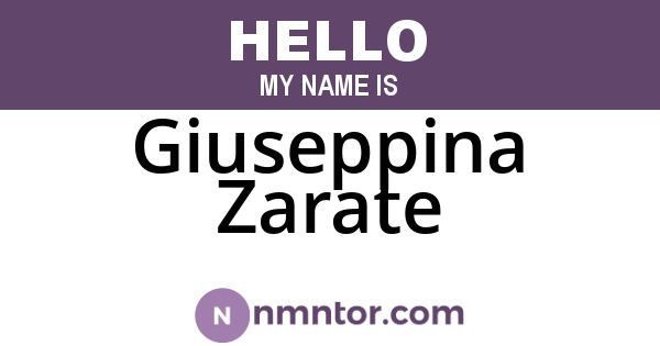 Giuseppina Zarate