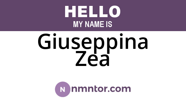 Giuseppina Zea