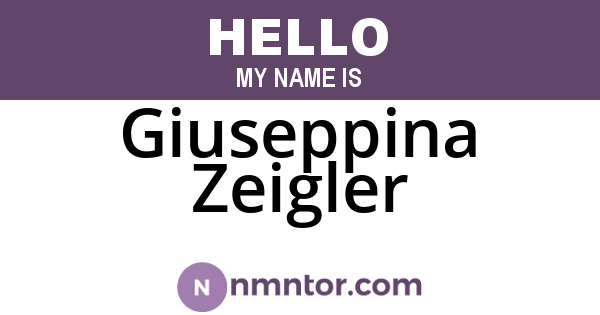 Giuseppina Zeigler