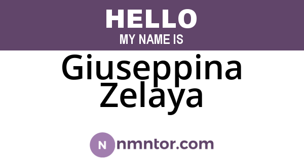 Giuseppina Zelaya