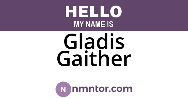 Gladis Gaither