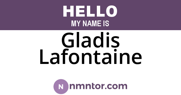 Gladis Lafontaine