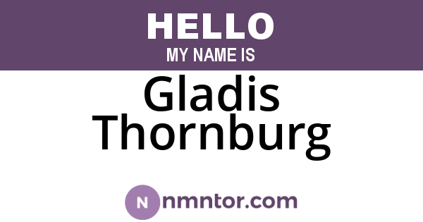 Gladis Thornburg