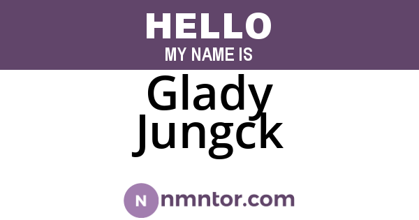 Glady Jungck