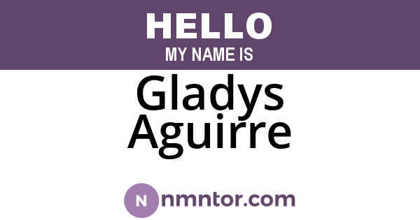 Gladys Aguirre