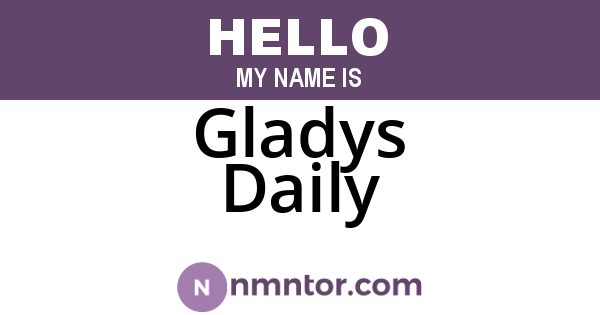 Gladys Daily