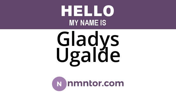 Gladys Ugalde