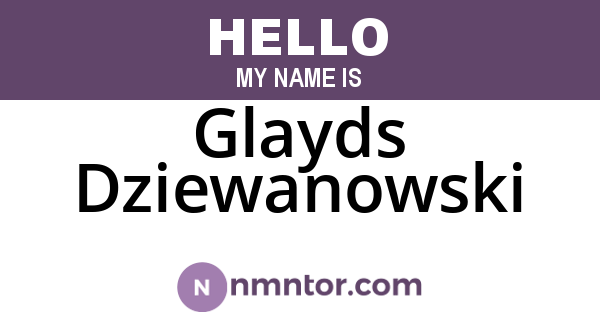Glayds Dziewanowski