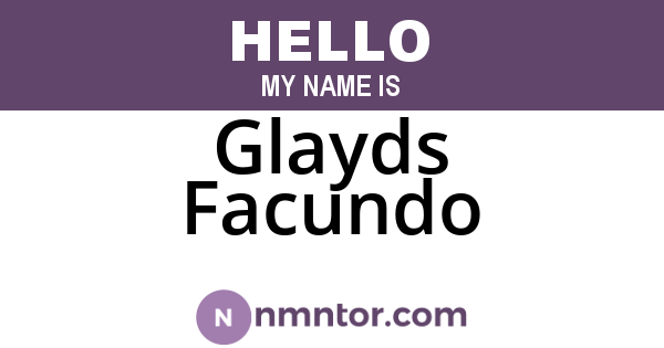 Glayds Facundo