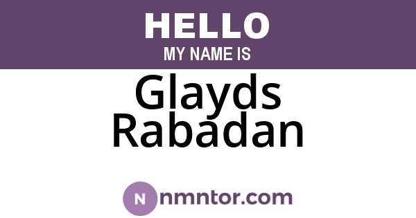 Glayds Rabadan