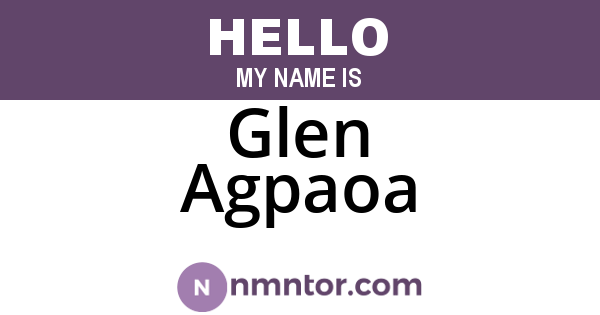 Glen Agpaoa
