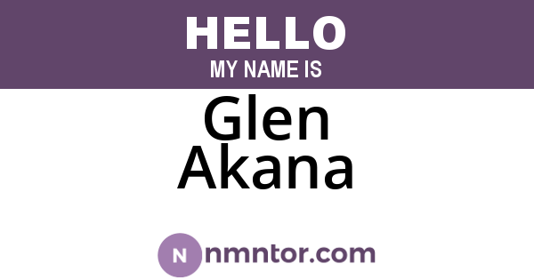 Glen Akana