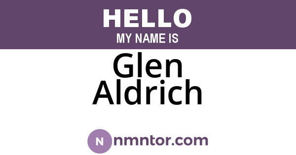 Glen Aldrich