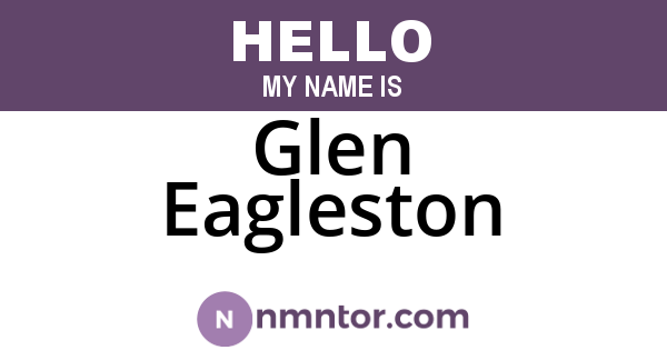 Glen Eagleston