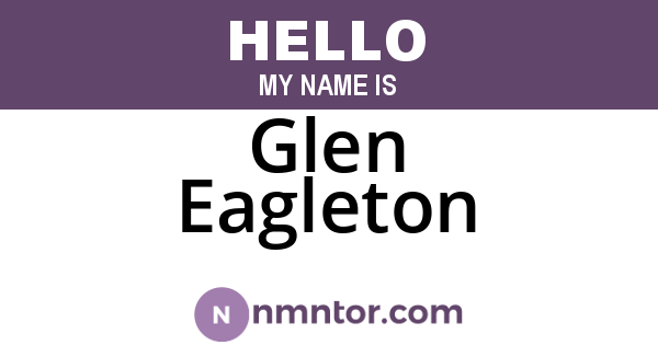 Glen Eagleton