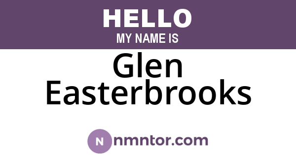 Glen Easterbrooks