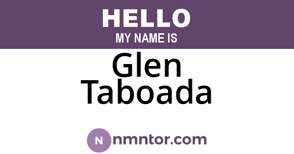Glen Taboada