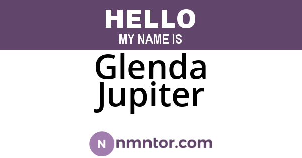 Glenda Jupiter