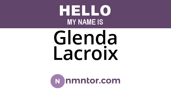 Glenda Lacroix