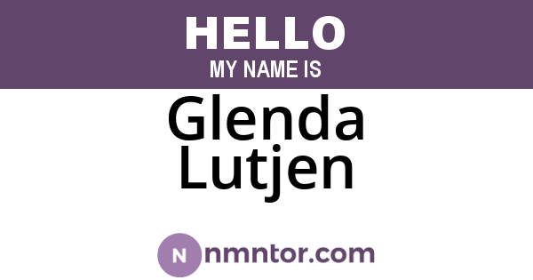 Glenda Lutjen