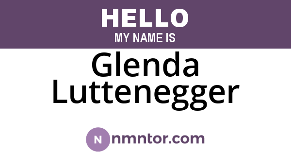 Glenda Luttenegger