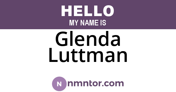Glenda Luttman
