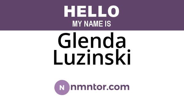 Glenda Luzinski