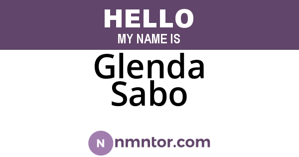 Glenda Sabo