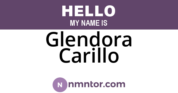 Glendora Carillo