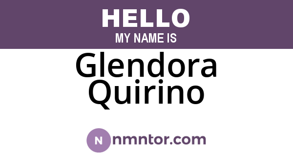 Glendora Quirino