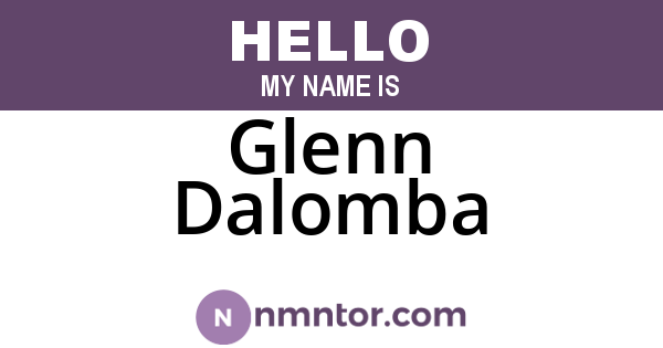 Glenn Dalomba