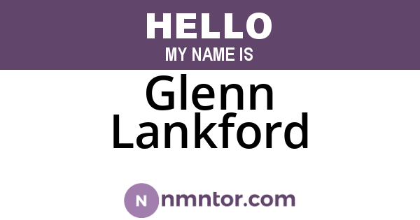 Glenn Lankford