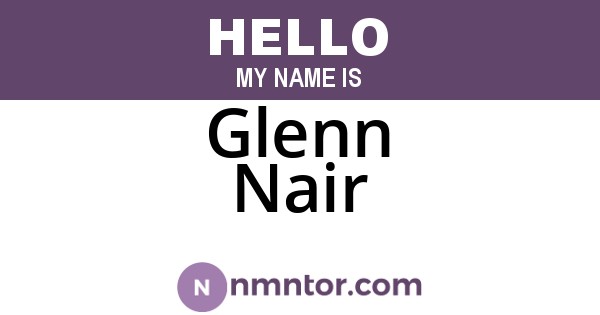 Glenn Nair