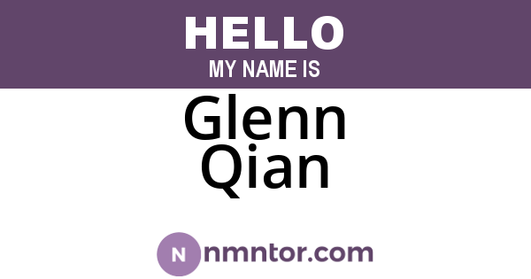 Glenn Qian