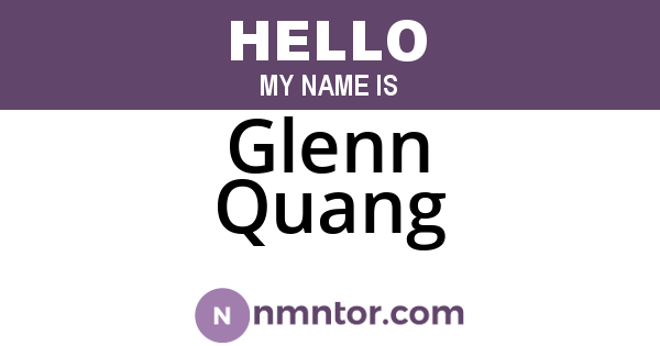Glenn Quang