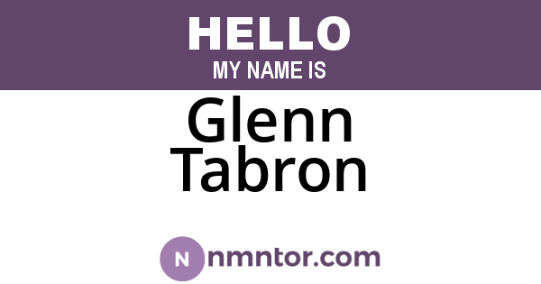 Glenn Tabron