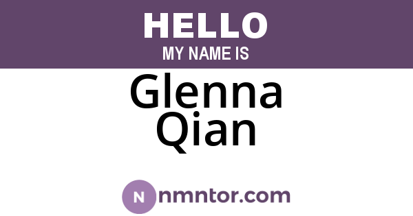 Glenna Qian