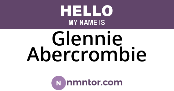 Glennie Abercrombie