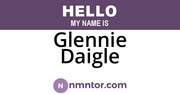 Glennie Daigle