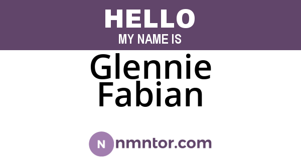 Glennie Fabian