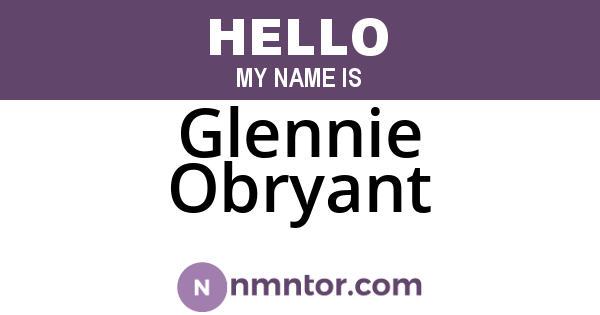 Glennie Obryant