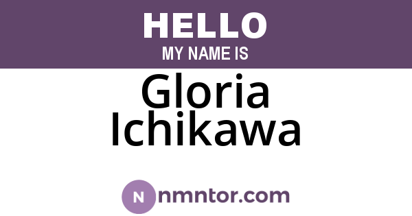 Gloria Ichikawa