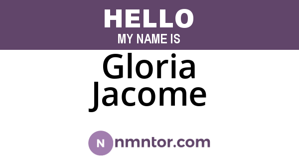 Gloria Jacome