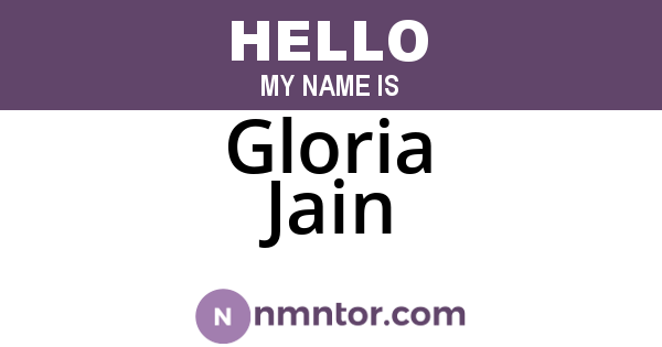 Gloria Jain