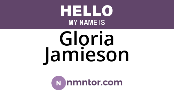 Gloria Jamieson
