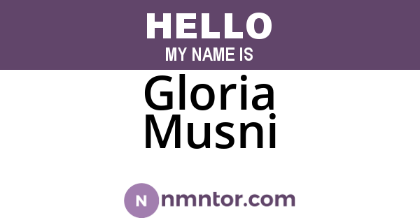 Gloria Musni