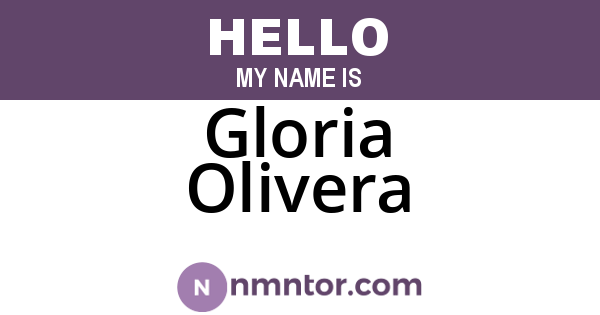 Gloria Olivera